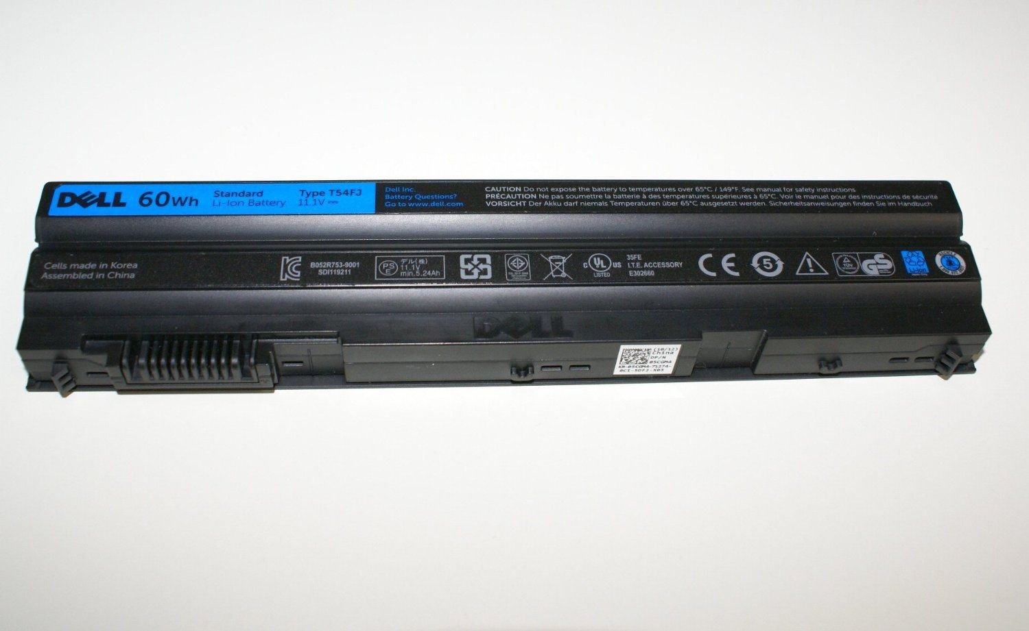 Dell - Battery Latitude E5420 E5520 E6420 E6520 Laptop Battery - Dell Part T54FJ 6 Cell-- MPN: T54FJ - Image 3