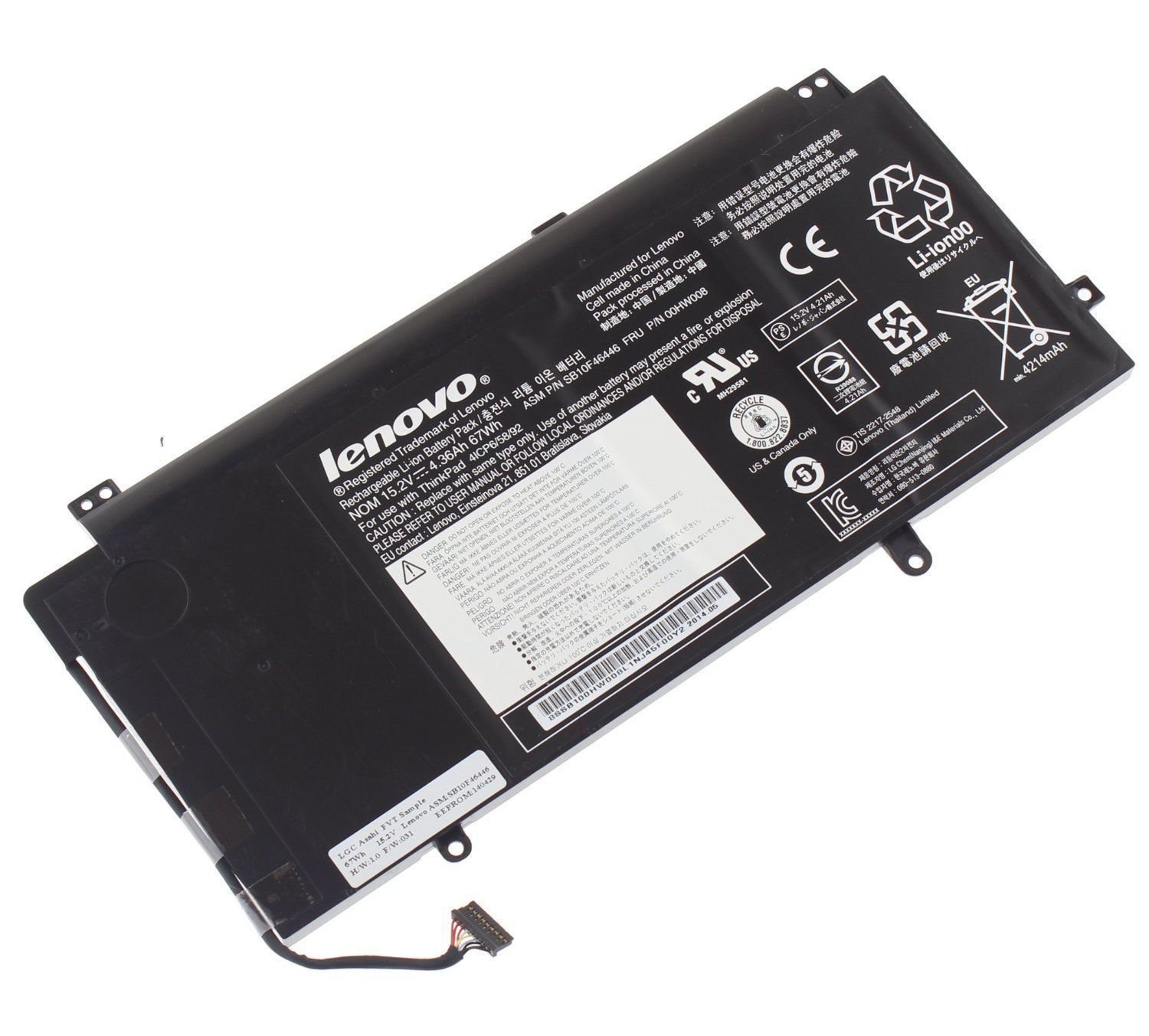 Lenovo Orignal Battery Thinkpad Yoga 15 Laptop Battery 00HW009