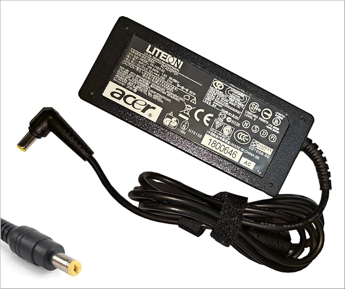 Acer Power Cable & Laptop Battery Adapter Charger 65w 19v 3.42a for Acer Aspire E1-570,570G,571,572,572G, and E3-111,112 Series--MPN: Aspire 65W - Image 4