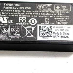 3.7V 7WH FR463 NU209 Laptop Battery compatible with Dell R900 R910 R710 2950 2900 6950 6850 PE1950 PE2950 P9110 U8735 Perc 5i 6i