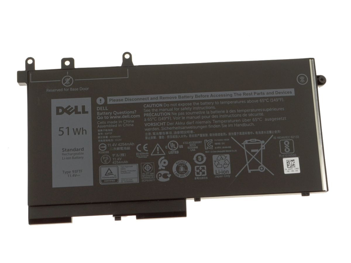 Dell - 93FTF Battery 5280 5480 5580 5290 5490 5590 4YFVG 51Wh - Image 2