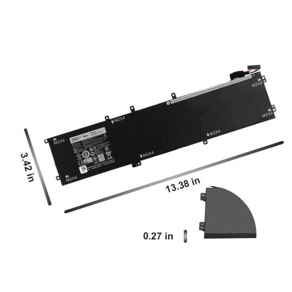 11.4v 84WH New - Laptop Battery for Dell XPS 15-9550-D1828T 1P6KD T453X 4GVGH Precision 5510 XPS15 9550 XPS 15-- MPN: 6GTPY/4GVGH - Image 2
