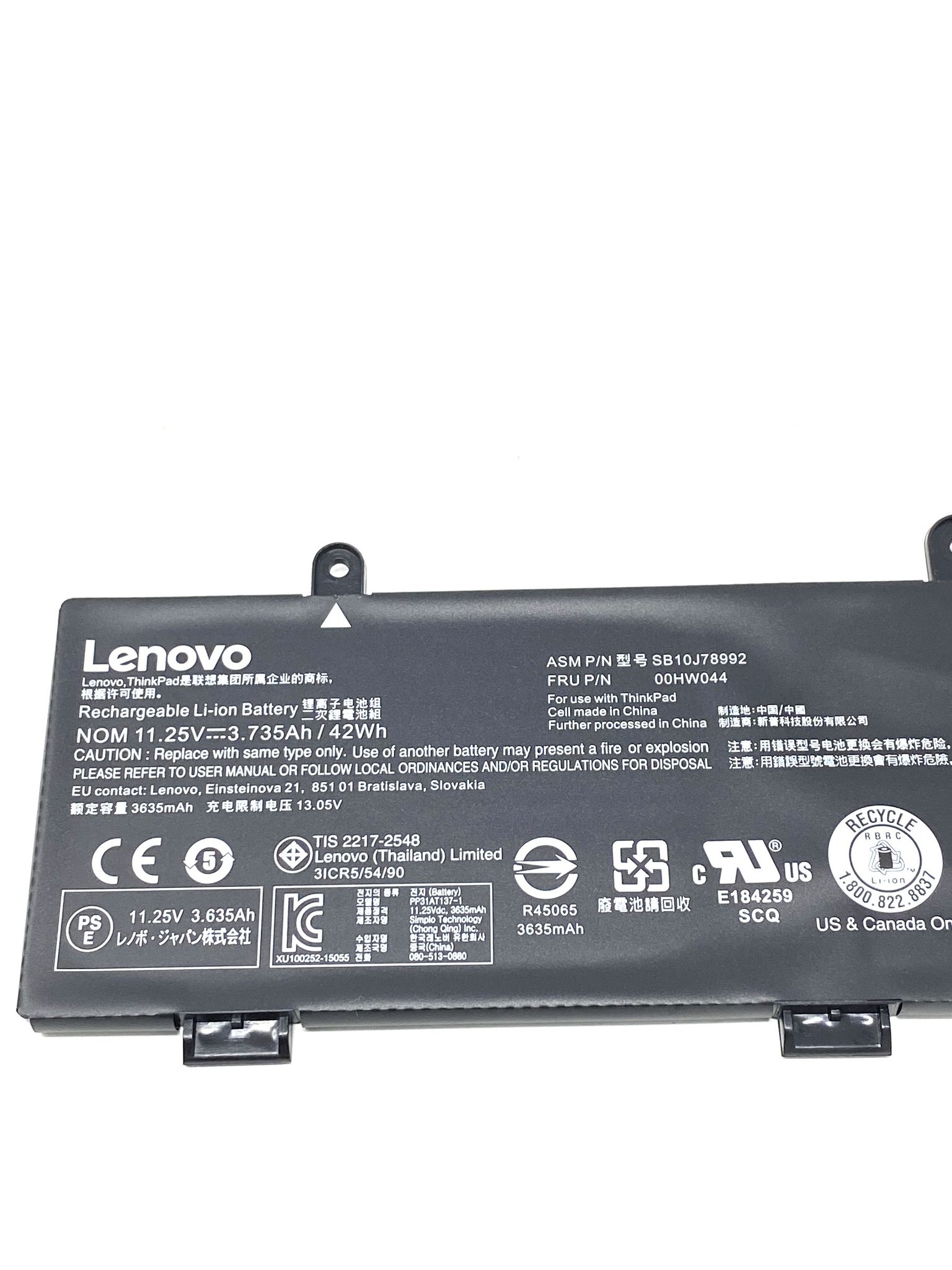 00HW043 Lenovo ThinkPad Yoga 11e 3rd Gen 20G8-S03400 20GA Series 00HW042 00HW044 Laptop Battery - Image 3